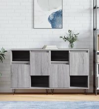 Sideboards 2 Stk. Grau Sonoma Holzwerkstoff