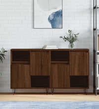 Sideboards 2 Stk. Braun Eichen-Optik Holzwerkstoff