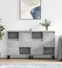 Sideboards 2 Stk. Betongrau Holzwerkstoff