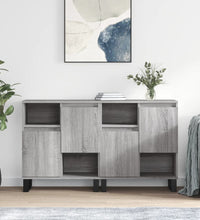 Sideboards 2 Stk. Grau Sonoma Holzwerkstoff