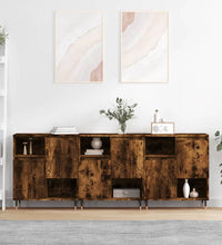 Sideboards 3 Stk. Räuchereiche Holzwerkstoff