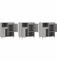 Sideboards 3 Stk. Grau Sonoma Holzwerkstoff