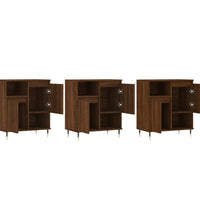 Sideboards 3 Stk. Braun Eichen-Optik Holzwerkstoff