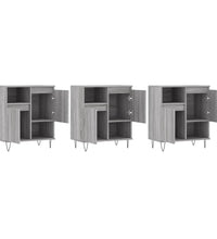 Sideboards 3 Stk. Grau Sonoma Holzwerkstoff