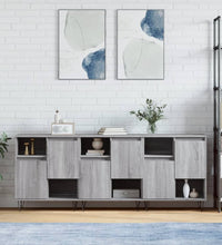 Sideboards 3 Stk. Grau Sonoma Holzwerkstoff