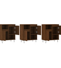 Sideboards 3 Stk. Braun Eichen-Optik Holzwerkstoff