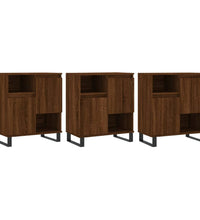 Sideboards 3 Stk. Braun Eichen-Optik Holzwerkstoff