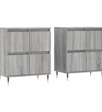 Sideboards 2 Stk. Grau Sonoma Holzwerkstoff