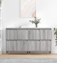 Sideboards 2 Stk. Grau Sonoma Holzwerkstoff