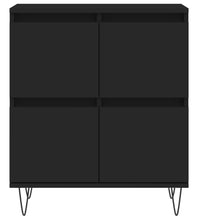 Sideboards 2 Stk. Schwarz Holzwerkstoff