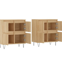 Sideboards 2 Stk. Sonoma-Eiche Holzwerkstoff