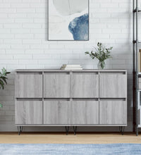 Sideboards 2 Stk. Grau Sonoma Holzwerkstoff