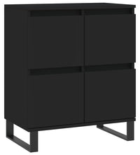 Sideboards 2 Stk. Schwarz Holzwerkstoff