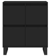 Sideboards 2 Stk. Schwarz Holzwerkstoff