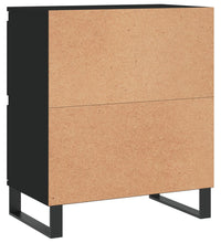 Sideboards 2 Stk. Schwarz Holzwerkstoff