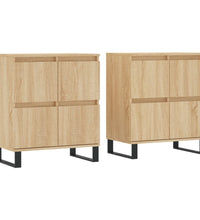 Sideboards 2 Stk. Sonoma-Eiche Holzwerkstoff