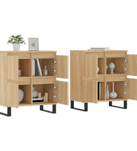 Sideboards 2 Stk. Sonoma-Eiche Holzwerkstoff