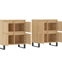 Sideboards 2 Stk. Sonoma-Eiche Holzwerkstoff