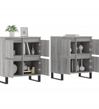 Sideboards 2 Stk. Grau Sonoma Holzwerkstoff