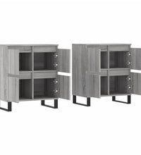 Sideboards 2 Stk. Grau Sonoma Holzwerkstoff