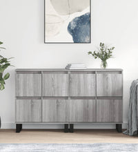 Sideboards 2 Stk. Grau Sonoma Holzwerkstoff