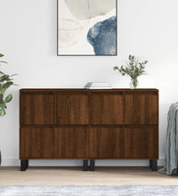 Sideboards 2 Stk. Braun Eichen-Optik Holzwerkstoff