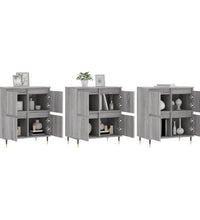 Sideboards 3 Stk. Grau Sonoma Holzwerkstoff