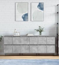 Sideboards 3 Stk. Betongrau Holzwerkstoff