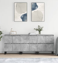 Sideboards 3 Stk. Betongrau Holzwerkstoff