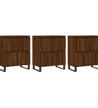 Sideboards 3 Stk. Braun Eichen-Optik Holzwerkstoff