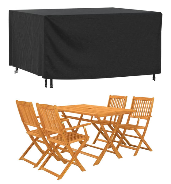 Gartenmöbel-Abdeckung Schwarz 180x140x90 cm Wasserdicht 420D