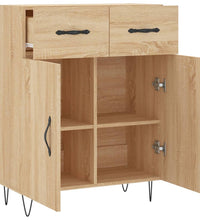 Sideboard Sonoma-Eiche 69,5x34x90 cm Holzwerkstoff