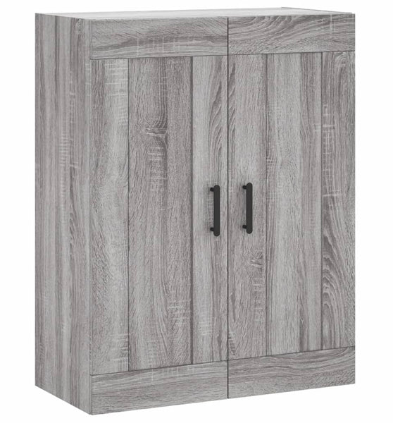 Wandschrank Grau Sonoma 69,5x34x90 cm Holzwerkstoff