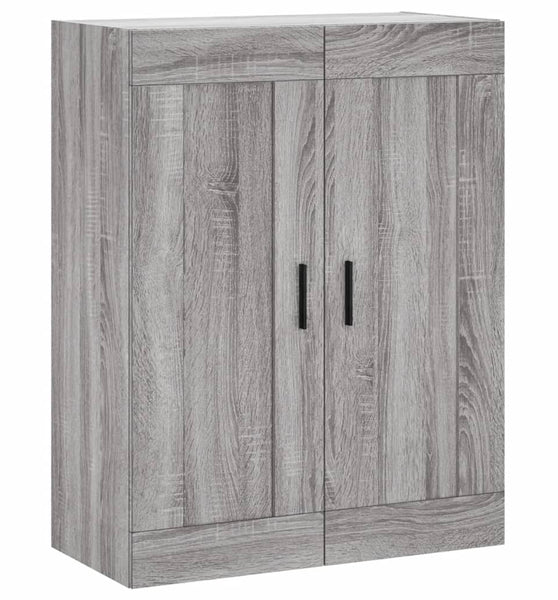 Wandschrank Grau Sonoma 69,5x34x90 cm Holzwerkstoff