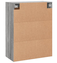 Wandschrank Grau Sonoma 69,5x34x90 cm Holzwerkstoff