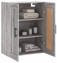 Wandschrank Grau Sonoma 69,5x34x90 cm Holzwerkstoff