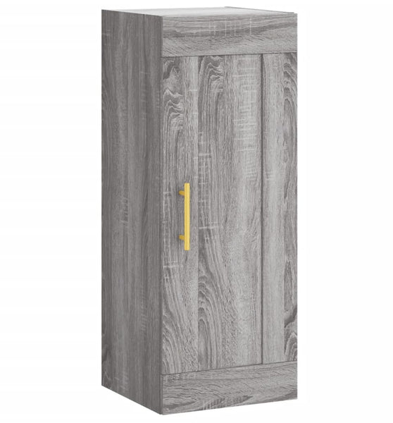 Wandschrank Grau Sonoma 34,5x34x90 cm Holzwerkstoff