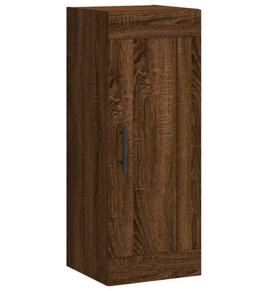 Wandschrank Braun Eichen-Optik 34,5x34x90 cm Holzwerkstoff