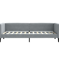 Tagesbett Hellgrau 80x200 cm Stoff