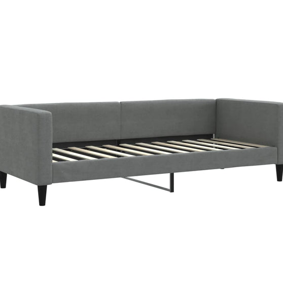 Tagesbett Dunkelgrau 80x200 cm Stoff