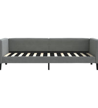 Tagesbett Dunkelgrau 80x200 cm Stoff