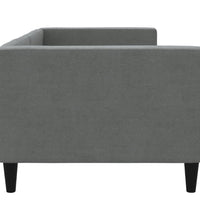 Tagesbett Dunkelgrau 80x200 cm Stoff