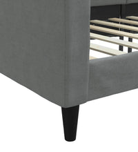 Tagesbett Dunkelgrau 80x200 cm Stoff