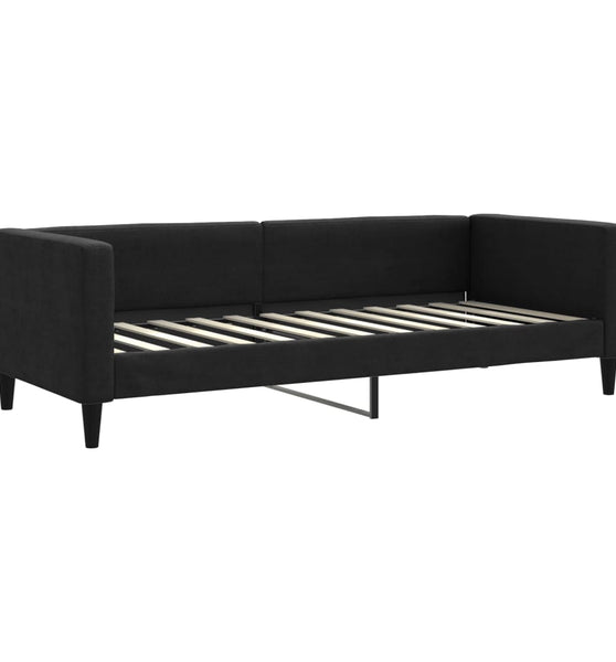 Tagesbett Schwarz 80x200 cm Stoff