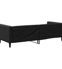 Tagesbett Schwarz 80x200 cm Stoff