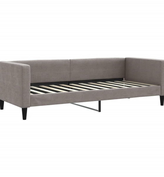 Tagesbett Taupe 80x200 cm Stoff