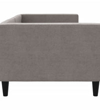 Tagesbett Taupe 80x200 cm Stoff