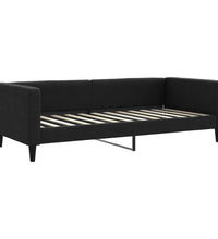 Tagesbett Schwarz 90x200 cm Stoff