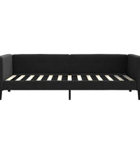 Tagesbett Schwarz 90x200 cm Stoff