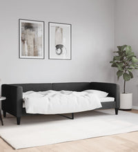 Tagesbett Schwarz 90x200 cm Stoff